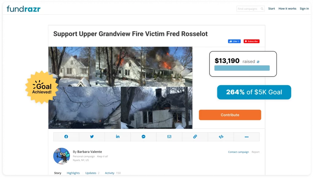 fundraising for disaster relief